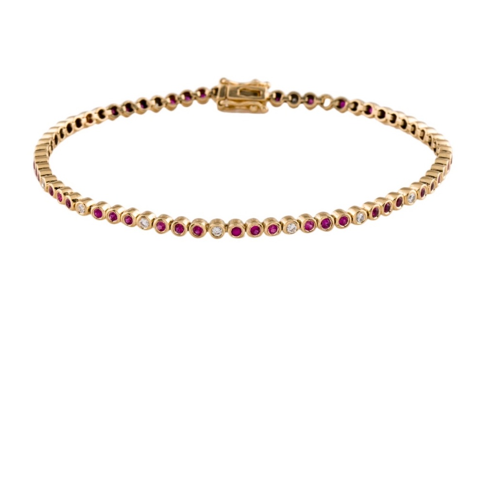 14K RUBY & DIAMONDS bracelet.